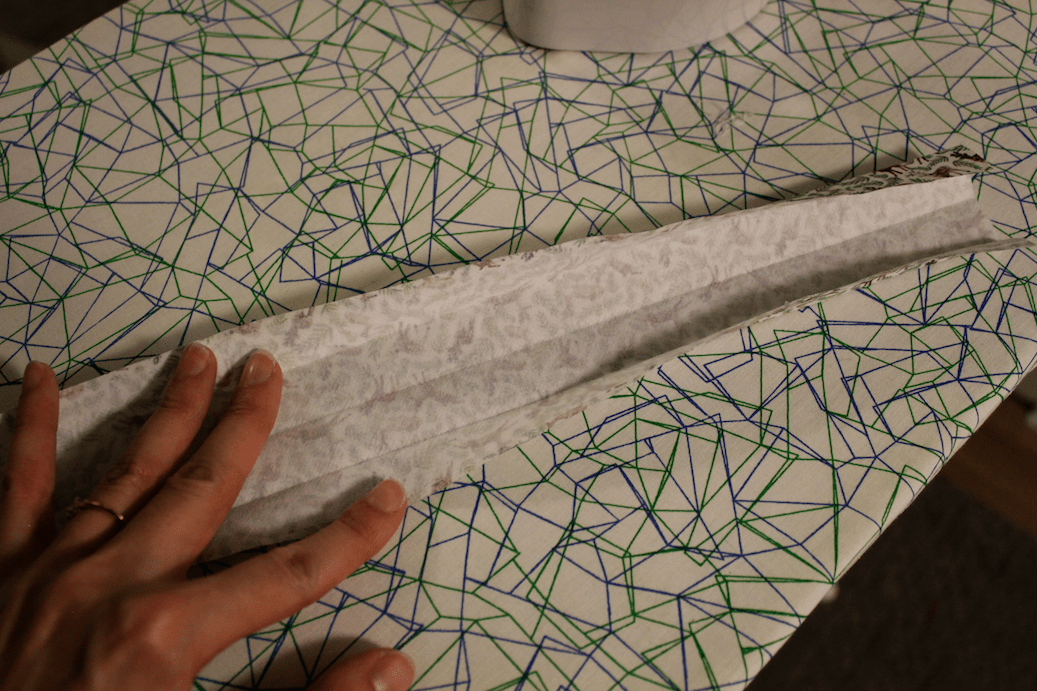 DIY dog collar fold and iron 3