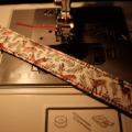 DIY dog collar topstitching 1