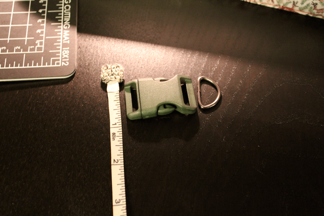 DIY dog collar measure hardware