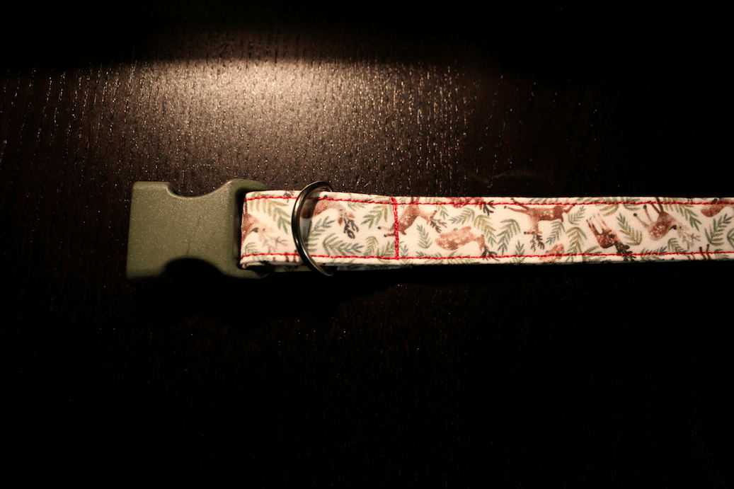 DIY dog collar D ring in progress