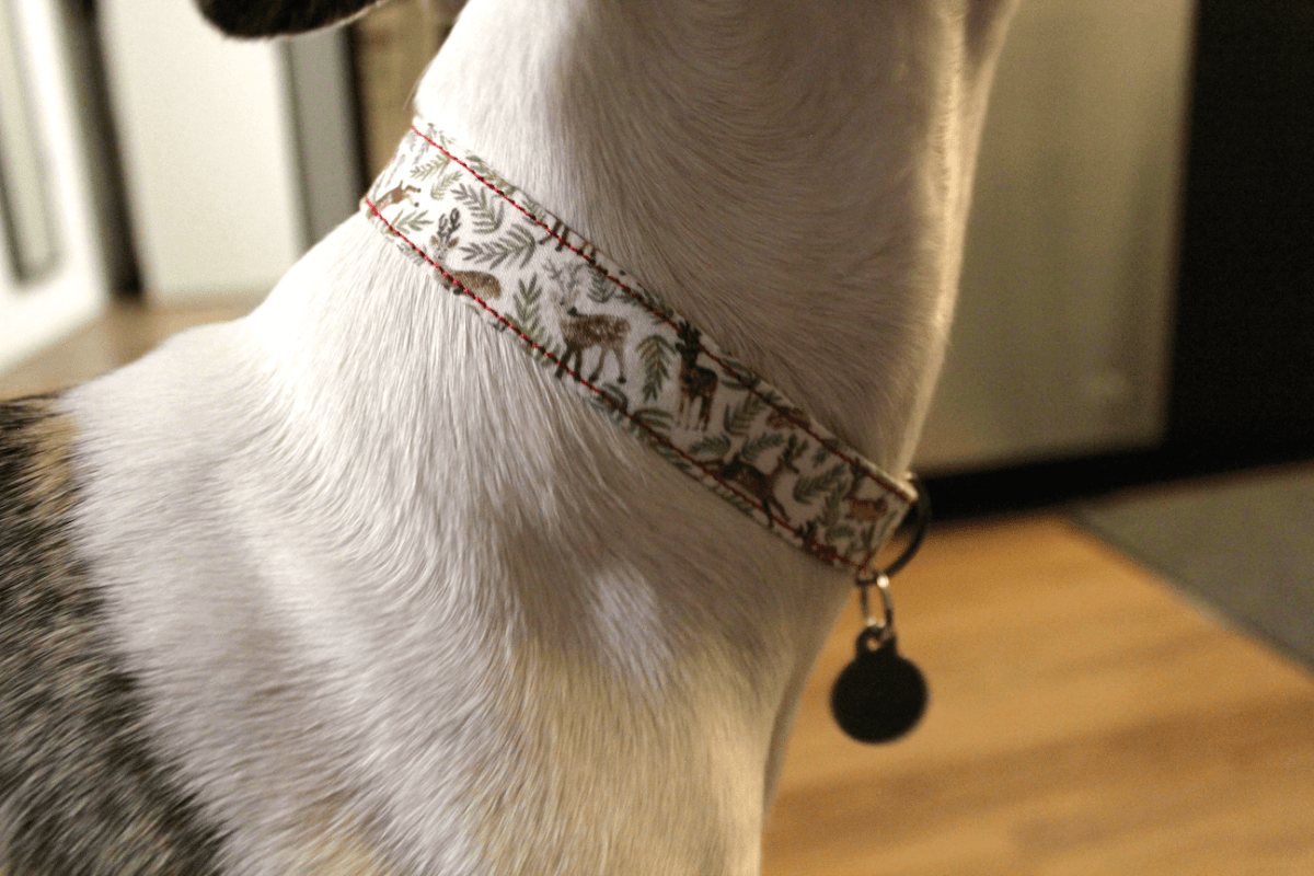 Handmade DIY dog collar reindeer 2