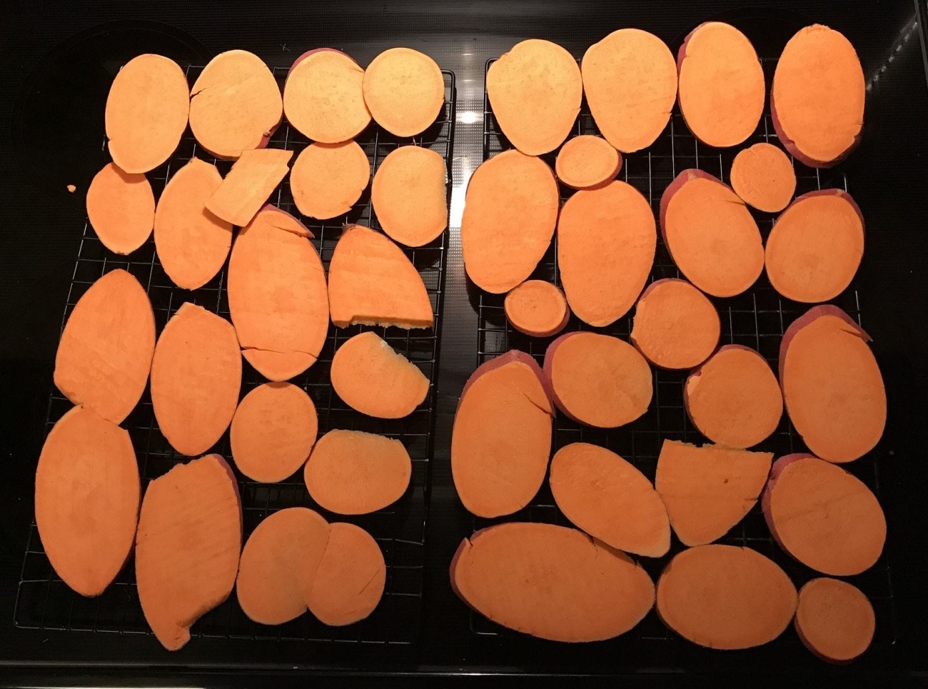 Homemade dog treat yam recipe before baking