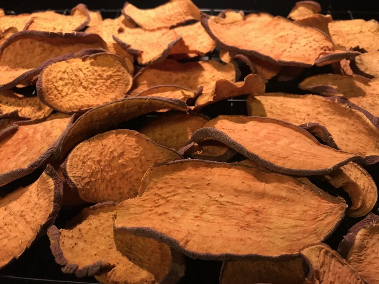 Homemade dog treat yams dried 3